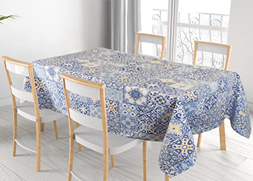 BIANCHERIAWEB Amalfi Tischdecke für Wohnzimmer, Küche, Tisch aus Baumwolle, hergestellt in Italien, verschiedene Designs, 140 x 140 cm von BIANCHERIAWEB