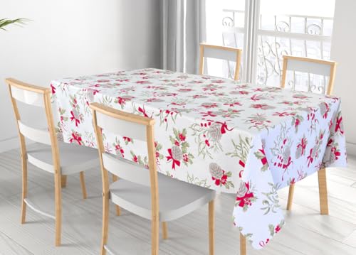 BIANCHERIAWEB Tischdecke für Weihnachten, Küche, Wohnzimmer, aus 100 % Baumwolle, Design Tannenzapfen, RP, 140 x 300 cm, Tannenzapfen BIANCHERIAWEB Tischdecke für Weihnachten, Küche, Wohnzimmer, aus 100 % Baumwolle, Design Tannenzapfen, RP, 140 x 300 cm, Tannenzapfen von BIANCHERIAWEB