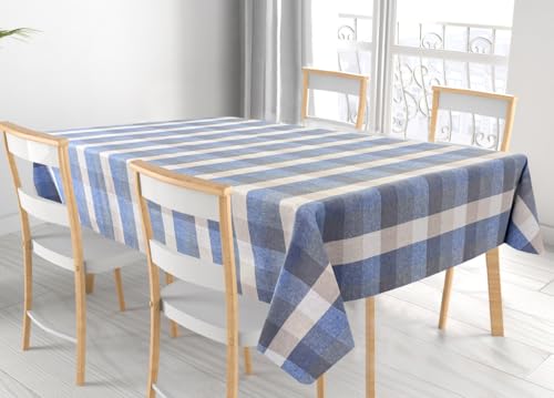 BIANCHERIAWEB Tischdecke für Wohnzimmer, Küche, Tisch, 100 % Baumwolle, hergestellt in Italien, Country RP, 90 x 90 cm, Blau BIANCHERIAWEB Tischdecke für Wohnzimmer, Küche, Tisch, 100 % Baumwolle, hergestellt in Italien, Country RP, 90 x 90 cm, Blau von BIANCHERIAWEB