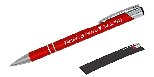 BIASTO Kugelschreiber LIBOinkl. individueller Gravur - in Geschenkhülle (Rot) von BIASTO