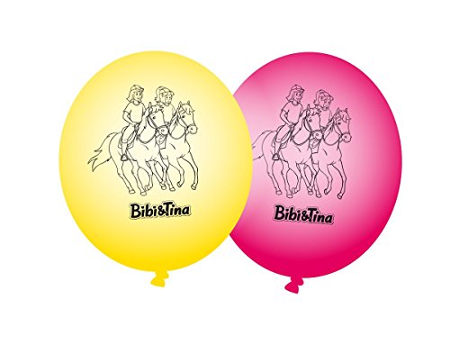 Bibi & Tina 8 Luftballons Kinderparty und Kindergeburtstag von DH-Konzept // Blocksberg Deko Ballons Party Set von Bibi & Tina