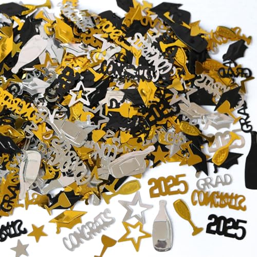1500Stück Graduation Deko 2025,Bachelor Abschluss Konfetti Party Dekoration,Abschlussfeier Gold Schwarz Abschlusskonfetti Congratulation Konfett,für Congratulations Grad Bestandene Prüfung Decorations 1500Stück Graduation Deko 2025,Bachelor Abschluss Konfetti Party Dekoration,Abschlussfeier Gold Schwarz Abschlusskonfetti Congratulation Konfett,für Congratulations Grad Bestandene Prüfung Decorations von BIBITI
