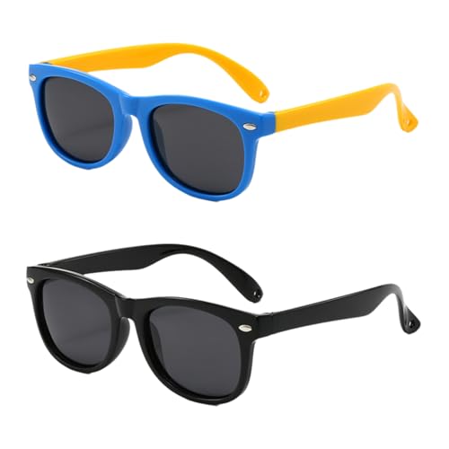 2 Stück Sonnenbrille Kinder,3Jahr Jahre Mädchen Goggles,Jungen Kids Kindersonnenbrille Sonnenbrillen,Junge Toddler Sunglasses,2-4 Years Kind Sonnenbrilles,Kleinkind Silikonrahmen Kinderbrille für Boys 2 Stück Sonnenbrille Kinder,3Jahr Jahre Mädchen Goggles,Jungen Kids Kindersonnenbrille Sonnenbrillen,Junge Toddler Sunglasses,2-4 Years Kind Sonnenbrilles,Kleinkind Silikonrahmen Kinderbrille für Boys von BIBITI