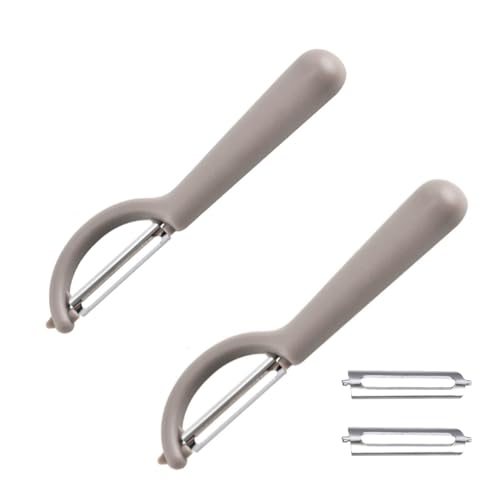 2 Stück Sparschäler Tupper Mit 2 Ersatzklingen für Tupperware Schäler,Kartoffelschäler Best Einfach Edelstahl Küchenhelfer,Griffbereit Linkshänder Kitchen Asparagus Gemüse Hikeen Julienne für Potato 2 Stück Sparschäler Tupper Mit 2 Ersatzklingen für Tupperware Schäler,Kartoffelschäler Best Einfach Edelstahl Küchenhelfer,Griffbereit Linkshänder Kitchen Asparagus Gemüse Hikeen Julienne für Potato von BIBITI