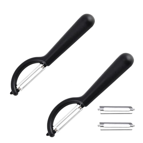 2 Stück Sparschäler Tupper Mit 2 Ersatzklingen für Tupperware Schäler,Kartoffelschäler Best Einfach Edelstahl Küchenhelfer,Griffbereit Linkshänder Kitchen Asparagus Gemüse Hikeen Julienne für Potato 2 Stück Sparschäler Tupper Mit 2 Ersatzklingen für Tupperware Schäler,Kartoffelschäler Best Einfach Edelstahl Küchenhelfer,Griffbereit Linkshänder Kitchen Asparagus Gemüse Hikeen Julienne für Potato von BIBITI