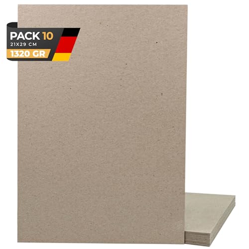 BIBODU 10 Blätter Buchbinderpappe DIN A4 & 1320gr/m2 | Graupappe Graukarton 2mm | Pappe A4 | Kartonpapier ideal für Bastelarbeiten - Buchbinderarbeiten | Finnpappe 2mm | Pappe Zum Basteln BIBODU 10 Blätter Buchbinderpappe DIN A4 & 1320gr/m2 | Graupappe Graukarton 2mm | Pappe A4 | Kartonpapier ideal für Bastelarbeiten - Buchbinderarbeiten | Finnpappe 2mm | Pappe Zum Basteln von BIBODU