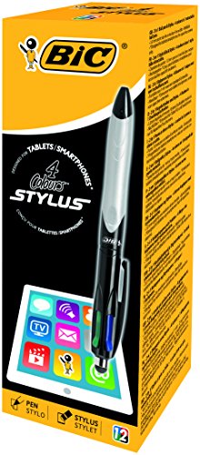 BIC 4 Farben Kugelschreiber Set 4 Colours Stylus, mit Touchpen-Funktion, 12er Pack, Ideal für das Büro, das Home Office oder die Schule BIC 4 Farben Kugelschreiber Set 4 Colours Stylus, mit Touchpen-Funktion, 12er Pack, Ideal für das Büro, das Home Office oder die Schule von BIC 4 Colours