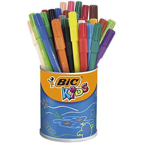 BIC KiDS Visa Filzstifte, Trommel mit 36 Stück, 1 Stück (36er Pack) von BIC Kids