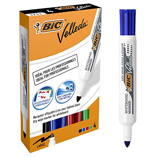 BIC Whiteboard-Marker Velleda 1711, Rundspitze, 4er Etui VE = 1 BIC Whiteboard-Marker Velleda 1711, Rundspitze, 4er Etui VE = 1 von BIC VELLEDA