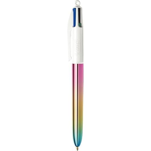 BIC - 1 Kugelschreiber in 4 klassischen Farben – Farbverlaufsdekor – mittlere Spitze: 1 mm – 1 zufällig ausgewählte Abbildung von BIC
