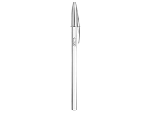 BIC 207063 Kugelschreiber Cristal Silver Medium Schwarz von BIC