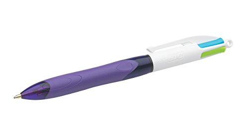 BIC 4-Farb-Druckkugelschreiber 4 Colours GRIP Fashion, 0,4mm von BIC