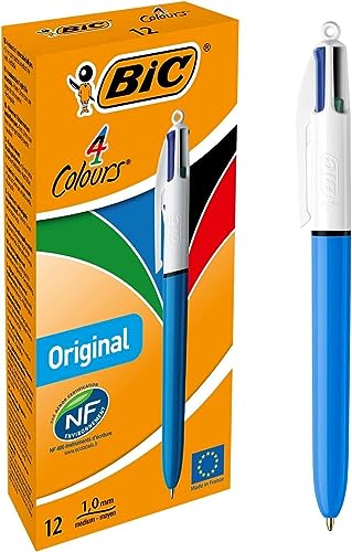 BIC 4 Farben Kugelschreiber Set 4 Colours Original, 12er Pack, Ideal für das Büro, das Home Office oder die Schule BIC 4 Farben Kugelschreiber Set 4 Colours Original, 12er Pack, Ideal für das Büro, das Home Office oder die Schule von BIC