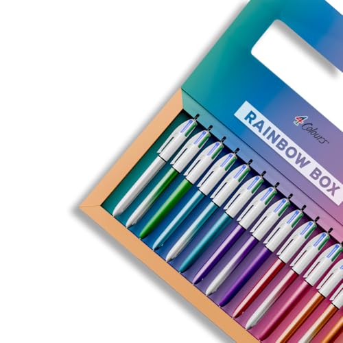 BIC 4 Farben Set Rainbow Limited Edition, ideal für Sammler, zweifarbig, glänzend und glänzend – Set mit 15 Stiften, starten Sie jetzt Ihre Sammlung mit 4 Farben BIC 4 Farben Set Rainbow Limited Edition, ideal für Sammler, zweifarbig, glänzend und glänzend – Set mit 15 Stiften, starten Sie jetzt Ihre Sammlung mit 4 Farben von BIC