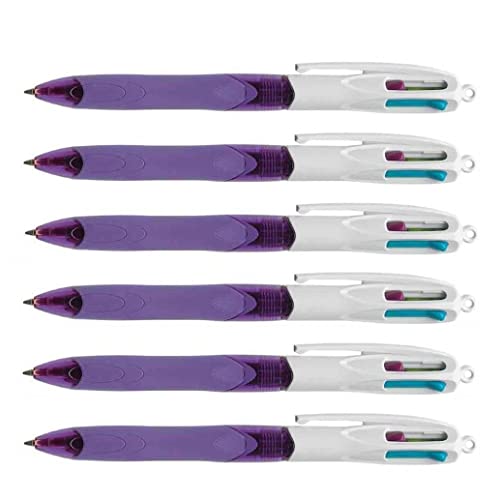 BIC 6 Kugelschreiber, 4 Farben, Grip Fashion, 4 Farben, Rosa, Violett, Grün, Türkis BIC 6 Kugelschreiber, 4 Farben, Grip Fashion, 4 Farben, Rosa, Violett, Grün, Türkis von BIC