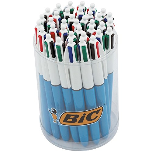 BIC 4 Farben Kugelschreiber Set 4 Colours Original, 36er Pack, Ideal für das Büro, das Home Office oder die Schule von BIC