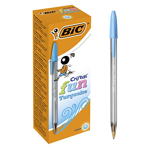 BIC 929074 Cristal Fun - Kugelschreiber Pack 20 türkis von BIC