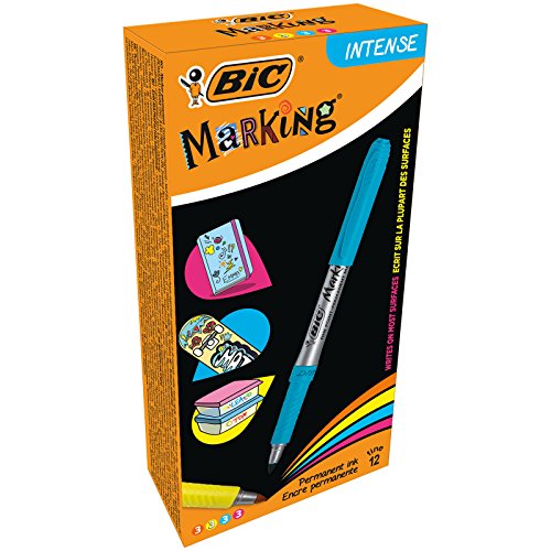 BIC 950468 Kennzeichnung Permanent Marker – Intensive Farben sortiert (12 Stück) von BIC
