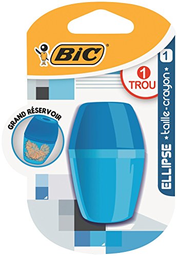 BIC Anspitzer ELLIPSE 1 Verwendung mit Behälter und Klappe, zufällige Farbauswahl von BIC