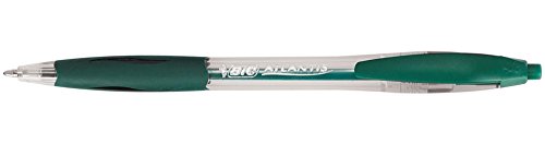 BIC Atlantis Classic Kugelschreiber, einziehbar, mittlere Spitze, 1 mm, Grün, 12 Stück BIC Atlantis Classic Kugelschreiber, einziehbar, mittlere Spitze, 1 mm, Grün, 12 Stück von BIC