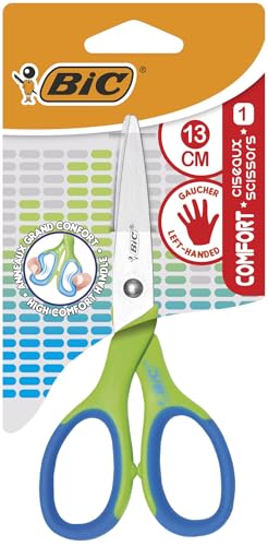 BIC Comfort Schere für Linkshänder – 13 cm, 1 Stück in Blisterverpackung BIC Comfort Schere für Linkshänder – 13 cm, 1 Stück in Blisterverpackung von BIC