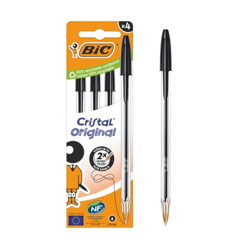 BIC Cristal Original Kugelschreiber, 4 Stück von BIC