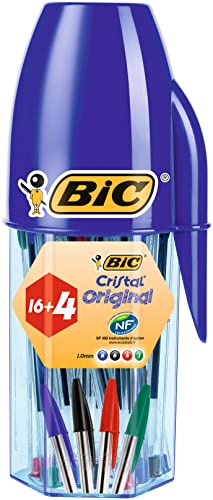 BIC Cristal – Rohr mit Form-Kugelschreiber mit 20 Stifte farbig sortiert BIC Cristal – Rohr mit Form-Kugelschreiber mit 20 Stifte farbig sortiert von BIC Cristal