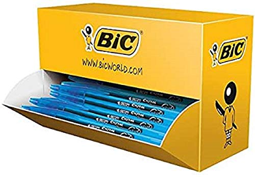 BIC Cristal V2 Gel-Tintenroller, 0,7 mm Spitze, 0,5 mm Strichbreite, Schwarz, 40 Stück blau von BIC