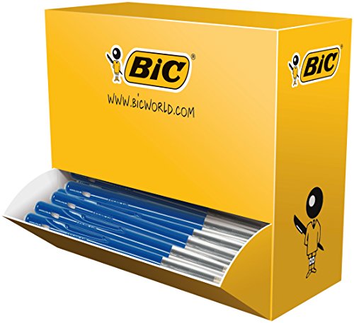 BIC 942915 Kugelschreiber M10 in Blau, Strichstärke: 0,4 mm, 100er Pack, ideal für das Büro, das Home Office oder die Schule von BIC