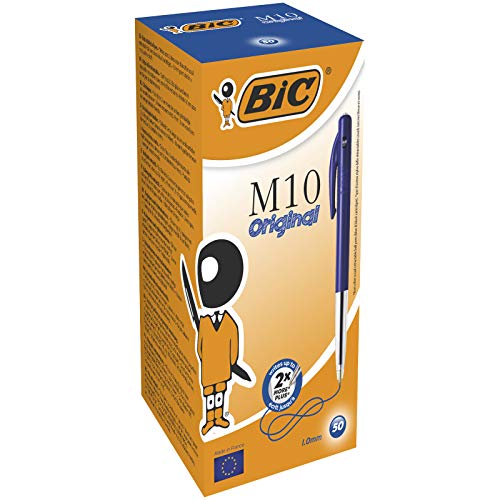 BIC Druckkugelschreiber M10 clic, 0.4 mm, Schachtel à 50 Stück, blau BIC Druckkugelschreiber M10 clic, 0.4 mm, Schachtel à 50 Stück, blau von BIC
