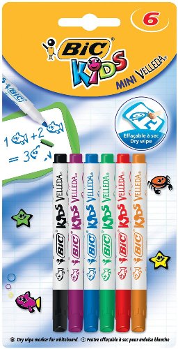 BIC KIDS WhiteboardMarker Velleda Mini, 6er Blister 8413871 BIC KIDS WhiteboardMarker Velleda Mini, 6er Blister 8413871 von BIC