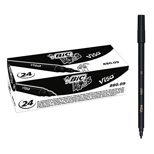 BIC Kids Visa 1430602 feinen Filzstift Black - Box 24 BIC Kids Visa 1430602 feinen Filzstift Black - Box 24 von BIC