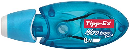 BIC Korrekturroller Tipp-Ex Microtape Twist, 8 m x 5 mm, blau, 532520, weiß von Tipp-Ex