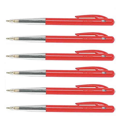BIC Kugelschreiber, einziehbar, M10, mittlere Spitze, Rot, 6 Stück BIC Kugelschreiber, einziehbar, M10, mittlere Spitze, Rot, 6 Stück von BIC