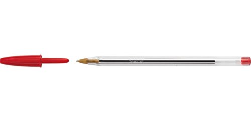 BIC Kugelschreiber BIC® Cristal® Medium, 1.0 mm, rot (Pack of 50) von BIC