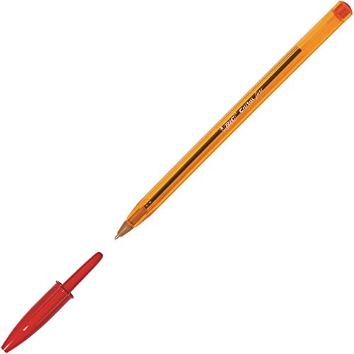 BIC 872720 Kugelschreiber Cristal Original fine (mit Kappe, 0.3 mm) Schachtel à 50 Stück, rot von BIC