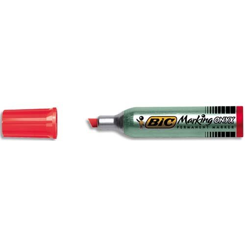 BIC Marker 6er Set Permanent Kennzeichnung der Tasten Onyx 1481 pte Wate 3,5 5,5 mm rot von BIC