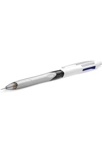 BIC 4 Farben Kugelschreiber 4 Colours 3+1HB, mit Bleistift, 1er Pack, Ideal für das Büro, das Home Office oder die Schule von BIC