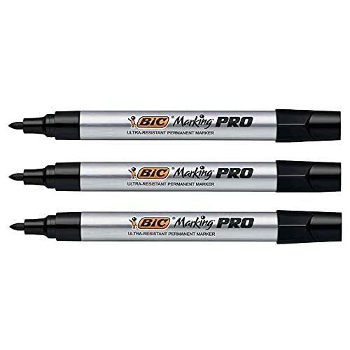 BIC Permanent Marking Pro Marker Extreme Ogive Spitze, Schwarz, 3 Stück BIC Permanent Marking Pro Marker Extreme Ogive Spitze, Schwarz, 3 Stück von BIC