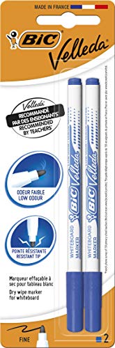 BIC Velleda weiß Board Marker (2 Stück) – parent Blister 2 blau von Bic