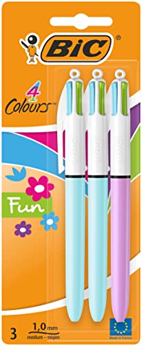 BiC Fashion Kugelschreiber, vierfarbig, 3 Stück von BIC