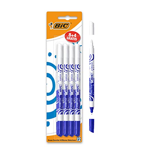 BiC Ink Eater Tintenkiller 12 Stück (8 + 4 gratis), blau von Bic