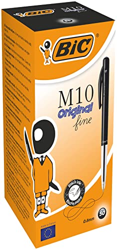 BiC M10 Druckkugelschreiber F 50er Pack schwarz von BIC