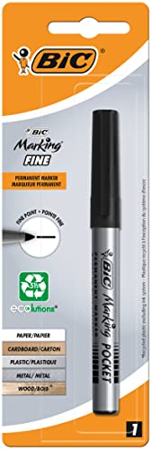 Bic 105892 Permanentmarker Pocket 1445, schwarz von Bic