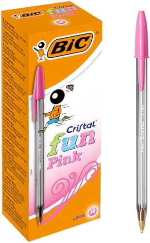 Bic Cristal Fun Kugelschreiber, Rose, 20 er Pack Bic Cristal Fun Kugelschreiber, Rose, 20 er Pack von BIC