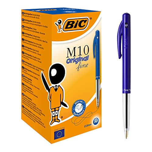 Bic M10 Original einziehbarer Kugelschreiber Blau, 50 Stück (1er Pack) Bic M10 Original einziehbarer Kugelschreiber Blau, 50 Stück (1er Pack) von BIC