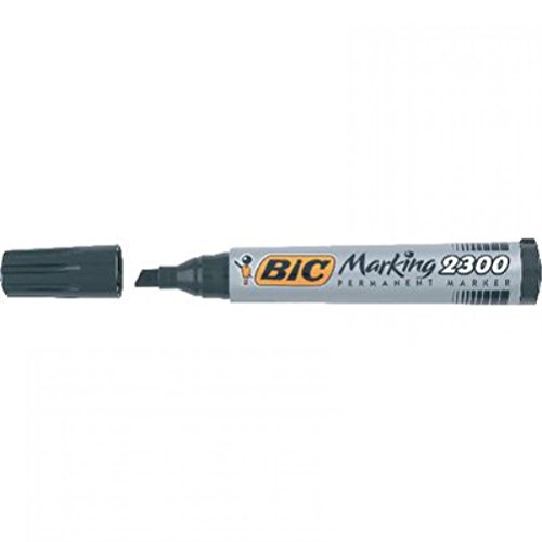 Bic Marking 2300 Schwarz Permanent Marker Spitze Meißel von BIC