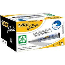 Bic Velleda 1701 Whiteboard-Marker, Rundspitze, 1,5 mm Linie, Schwarz, 12 Stück Bic Velleda 1701 Whiteboard-Marker, Rundspitze, 1,5 mm Linie, Schwarz, 12 Stück von BIC