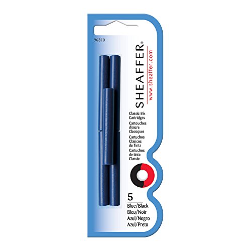 Sheaffer® Skrip® Füllfederhalter Classic Tintenpatrone - Blau/Schwarz (5 pro Karte) von Sheaffer