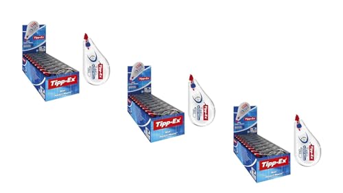 Tipp-Ex Korrekturroller Mini Pocket Mouse – 6m x 5mm – 3 x 10er Pack – Großpackung für Schule, Büro & Home Office von BIC